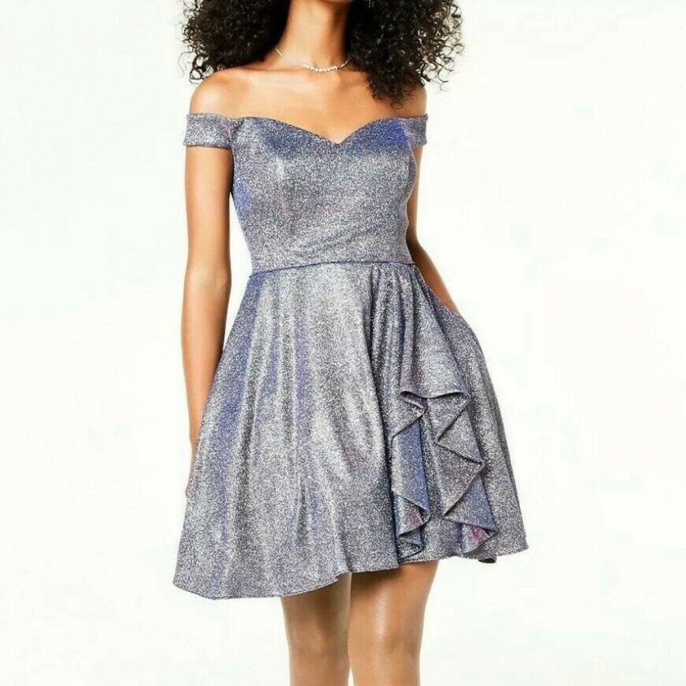 Blondie Nites Sz 13 Dress Fit And Flare Glitter